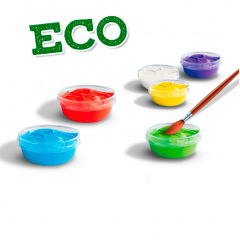 Набор игровой гуаши Яркая палитра 6 цветов в пластиковых баночках SES Creative DD659654 Токмак