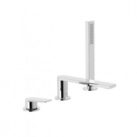 Змішувач одноважільний Tres Project на борт ванни 3 вих. хром
