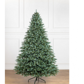 Елка искусственная эксклюзивная литая Аляска зелено-голубая 2,3 м + подставка