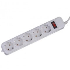 Мережевий фільтр подовжувач на 5 розеток Greelite SP5-5M Білий 5 м Нове