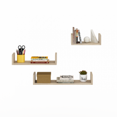 Набір настінних полиць Паріс дуб сонома 30/45/60х15х10 Кам'янка-Дніпровська