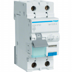 Устройство защитного отключения Hager ADA975D C 25A 1P+N 6кА 30мА Софиевская Борщаговка