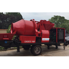 Причепний портативний дизельний бетононасос з міксером DJBT40-11-76 Київ