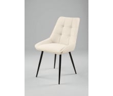 Стул обеденный Милано М-75 для кухни, столовой, кафе кожзам Айвори/черный 890х510х605 мм