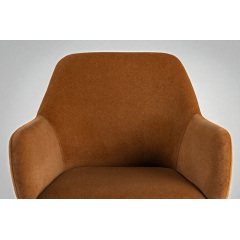 Комплект обеденных стульев Терра М-220 (2 шт.) с подлокотниками, мохер Карамель/черный, для кухни, столовой, 830×550×580 мм Энергодар