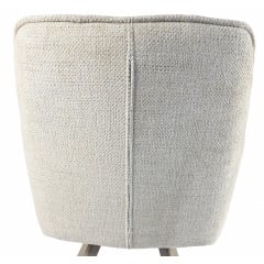 Стул обеденный с подлокотниками Осло М-235, для кухни, столовой, ткань фактурная Папирус/капучино, 850х600х610 мм Боярка