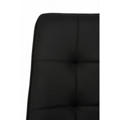 Комплект обеденных стульев Милано М-75 (2 шт.), кожзам Черный/черный, для кухни, столовой, кафе, 890×510×605 мм Кременец