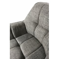 Комплект стульев обеденных Осло М-235 (2 шт.) с подлокотниками, для столовой, кухни, ткань фактурная Серый агат/капучино, 850х600х610 мм Дубно