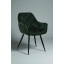 Комплект обеденных стульев Арис М-65 (4 шт.) с подлокотниками, велюр Изумруд/черный, для кухни, столовой, 860×580×590 мм Миргород