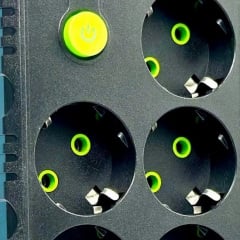 Удлинитель CNV 4 м UA Power F17 на 7 розеток Black Боярка