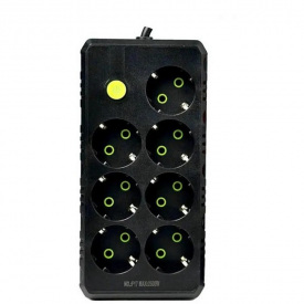 Удлинитель CNV 4 м UA Power F17 на 7 розеток Black