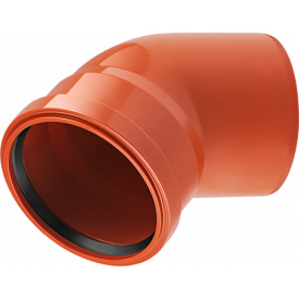 Колено канализационное из ПВХ Magnaplast Ø110/45°