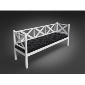 Офісний диван-софа Грін-Трик-Лофт 180 см металевий із м'яким сидінням