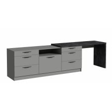 Тумба під ТБ Rosso/Россо з шухлядами 3000х600х804, Готові кольорові рішення Шиншила сіра