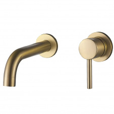 Змішувач для раковини VBI Milano Brushed Gold прихованого монтажу золото мат (VBI-050102BG)