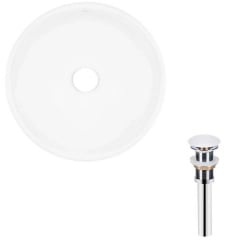 Раковина накладна Qtap Owl 400х400х155 біла з донним клапаном PU02 (QT1911K53WN47319) Михайловка