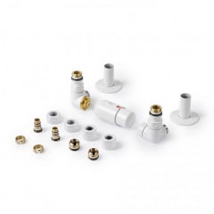 Набір вентилів трьохосьовий термостатичний Terma Vision All in One правий білий матовий (TGETVISIPKS96) Борисполь