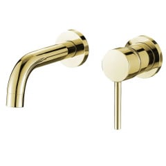 Змішувач для раковини VBI Milano Gold прихованого монтажу золото (VBI-050102GL) Чугуев