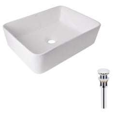 Раковина накладна Qtap Tern 480х370х135 біла з донним клапаном PU02 (QT17112074WN47301) Запорожье