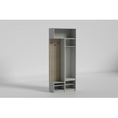 Передпокій Space/Спейс №1 (висота 2300), Готові кольорові рішення Бетон темнний Кобижча