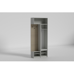 Передпокій Space/Спейс №1, Готові кольорові рішення Бетон світлий Пологи