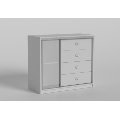 Комод-купе 1, Готові кольорові рішення Біле дерево Кривий Ріг