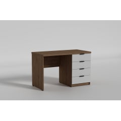 Стіл Junior (Джуніор) з 4 шухлядками та кришкою 32 мм, Готові кольорові рішення Дуб Крафт білий Новомиколаївка