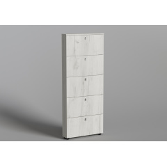 Тумба для взуття №2, Готові кольорові рішення Біла Аляска Долина