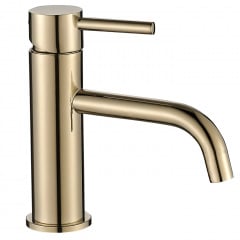 Змішувач для раковини VBI Milano Gold низький золото (VBI-050100GL) Стрий