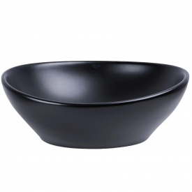 Раковина накладна Qtap Dove 410х335х150 чорна матова (QT06116062AMB)