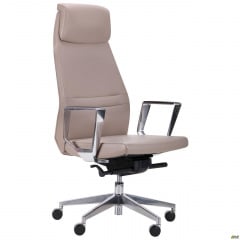 Офисное кресло Larry HB кожанное серое для руковдителя Ворожба