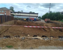 Занурення Шпунта Ларсена Віброзанурювачем