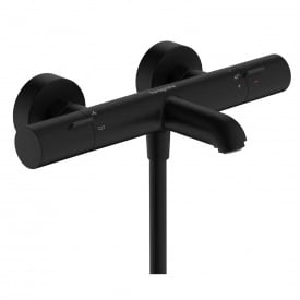 Змішувач для ванни Hansgrohe Ecostat Fine з термостатом чорний матовий (13325670)