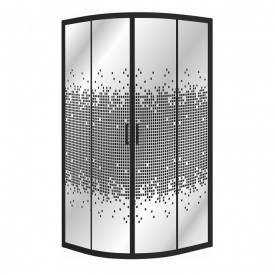 Душова кабіна Eger Tisza BN 900x900x2000 чорний/negy з піддоном