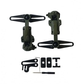 Крепления чебурашка для наушников No Brand Peltor и Sordin на шлем Оливковый (2661299156)