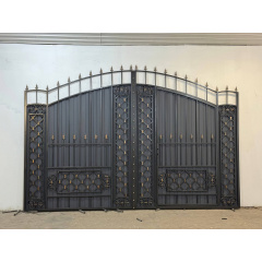 Кованые ворота с калиткой и пиками Київ