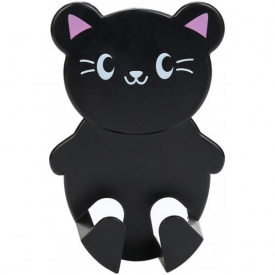 Держатель вилки Hongxin в форме котика 9х6 см Черный 00083