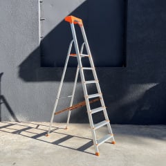 Драбина алюмінієва одностороння для дачі на 7 сходинок Техпром Черкаси