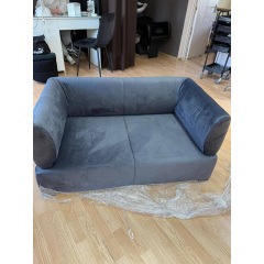 Крісло з підлокітниками Tobi Sho Бенно-1 офісне з конусною ногою 1000х720х750 велюр Emilia 97 GRAPHITE Петрове