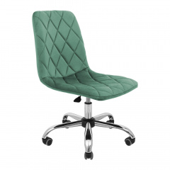 Стул Гаррет Richman зеленый на хроме колесиках. Киев