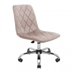 Стул Гаррет Richman Пудровый на хром колесиках Киев