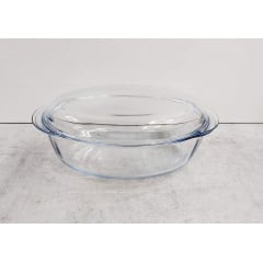 Каструля скляна (каченя) 4 л овальна з кришкою Pyrex 459A000 Івано-Франківськ