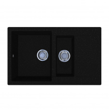 Кухонна мийка Miraggio LaPas 786х489, чорний блиск