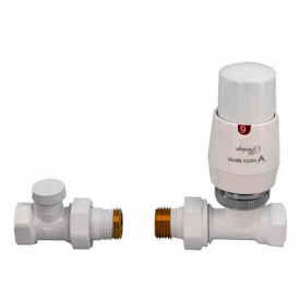 Комплект термостатичний Vario Term ROYAL прямий матовий білий