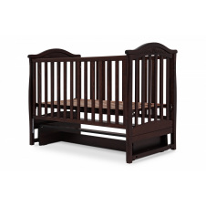 Ліжечко для немовлят Зірочка (70 × 127 см, з маятником, горіх)