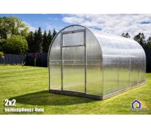 Теплиця 2×2 з полікарбонатом 4 мм