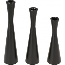 Набор подсвечников BonaDi Nottingham 3 шт Черный (DP233191)