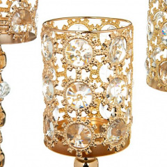 Набор подсвечников Lefard Royal Fiction 3 шт Золотистый (BR239580) Умань