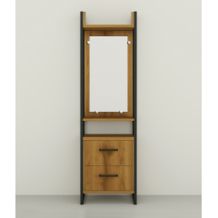 Прихожая в коридор Tobi Sho Остин ПЛ/1 в стиле Лофт с зеркалом, 2180x350x1900 мм Файервуд Белгород-Днестровский