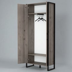 Комплект в прихожую Tobi Sho Рейден ПЛ/5 в стиле Лофт без зеркала, 1520x350x1900 мм Хортица Броды